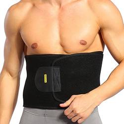 Sport bauchgürtel männer,Taillen Trimmer Bauchweggürtel schlanker Kit Fitnessgürtel Weight Loss Wrap Männer Hot Body Shaper Weight Loss Abnehmen Taille Trainer Trimmer Slim Belt Wrap von Tbest