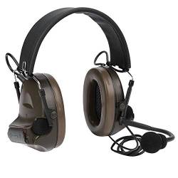 Tbest Taktisches Headset Schießen Gehörschutz, Outdoor Noise Block Ohrenschützer Mikrofon Kopfhörer Bluetooth Headset Militärischer taktischer Kopfhörer Gehörschutz für Comtac-II / C2 Kampfspiele von Tbest