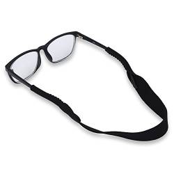 Tbest retainer strap band für sportbrillen, brillenband schwimmfähig neopren Brillenband Sport Lesebrille Glasses Strap Einstellbarer Sportbrillenband Brillenband Schwimmfähig Brillenkordel Schwarz von Tbest