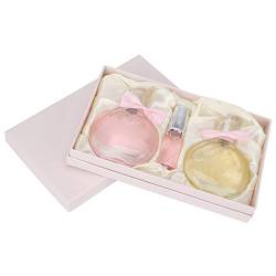 Weibliches Parfüm Set, Blume Duft Elegant Langlebige Parfüm Spray für Frauen Rosa Gold von Tbest