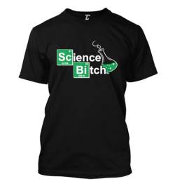 Science Bitch – Pinkman Geek Nerd Herren T-Shirt - Schwarz - Groß von Tcombo