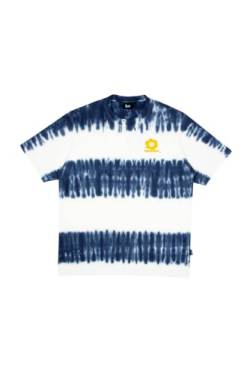 Tealer Unisex Tie N Dye Flowers T-Shirt, Schwarz, XS von Tealer