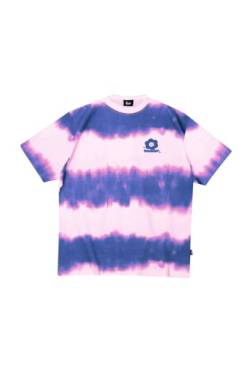Tealer Unisex Tie N Dye Flowers T-Shirt, violett, M von Tealer