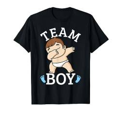 Team Boy Gender Reveal Familien-Outfit für Baby-Party T-Shirt von Team Boy Gender Reveal