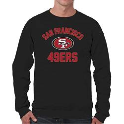 Team Fan Apparel NFL Gameday Sweatshirt für Erwachsene, Rundhalsausschnitt, leicht, Tagless Pullover Pro Fußball-Sweatshirt von Team Fan Apparel