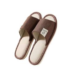 Teceyfeet Hausschuhe Damen Gästehausschuhe Hotelslipper Pantoffeln Indoor Home rutschfeste Flache Slipper Offener Zeh Flip Flop Bequeme Hausschuhe Badeslipper für Damen und Herren von Teceyfeet