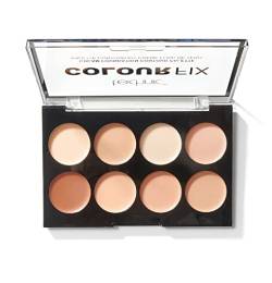 Technic Colour Fix Creme Grundierungs- und Konturen- Make-Up-Palette - 8 hochpigmentierte, cremige Farbtöne zum Abdecken, Konturieren, Formen und Definieren. Verblendbare, matte Formel mit Farbauswahl für alle Hauttöne - lang anhaltende, professionelle Deckkraft. Geeignet für Anfänger. 8 x 3,5 g von Technic