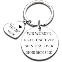 Boss Coach Wertschätzung Geschenke Team Geschenk Schlüsselanhänger "We wouldn't be the team that we are without you" Dankeschön Geschenk Schlüsselanhänger für Trainer, Chef, Kollegen von Tecreo