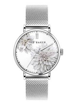 Ted Baker | Frauen | phylipa peonia | Stahlgitterarmband | weißes Blumenzifferblatt | BKPPHF009 von Ted Baker