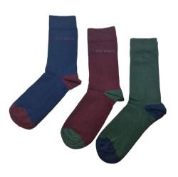 Ted Baker Greeno Herren-Söckchen, Bio-Baumwolle, Größe 40-46, 3 Paar, gemischt, 7-11 von Ted Baker