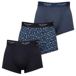 Ted Baker Herren-Boxershorts Dreierpack - blau/Blaue Nacht/Deimos blau - L von Ted Baker