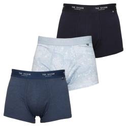 Ted Baker Herren-Boxershorts Dreierpack - blau/Dark/Blau Alatri - XL von Ted Baker