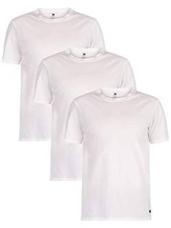 Ted Baker Herren 3er-Pack atmungsaktive Baumwolle Rundhals-T-Shirt - Weiß - S von Ted Baker