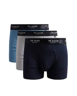 Ted Baker Herren Boxershorts, Baumwolle, 3er-Pack, (TBB01), schwarz / weiß / grau, L von Ted Baker