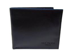 Ted Baker Herren Colo/Hafan Color Interne Bifold Geldbörse aus Graphitleder, graphit von Ted Baker