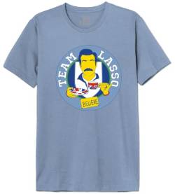 Ted Lasso « Team Lasso » METEDLASTS017 T-Shirt Herren, Himmelblaue, Größe M von Ted Lasso