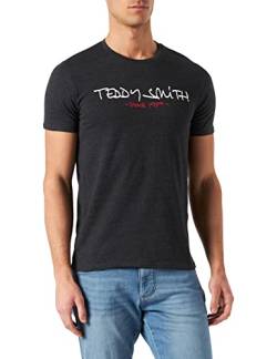 Teddy Smith Herren Homme Tee Ticlass Basic Mc T-Shirt, Melange Black, M von Teddy Smith