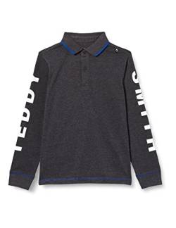 Teddy Smith Jungen P-Sleeves Ml Jr Polohemd, Melange Black, 18 Jahre von Teddy Smith