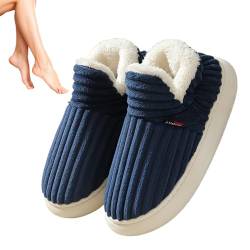 Hausschuhe für Damen - Rutschfeste Pantoffeln mit orthopädischen Sohlen - Bequeme Winter-Slip-on-Hausschuhe für drinnen und draußen, für Damen und Herren Tedious von Tedious