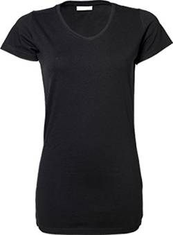 TJ455 Ladies Stretch Tee Extra Long, Farbe:Black;Größen:XXL XXL,Black von Tee Jays