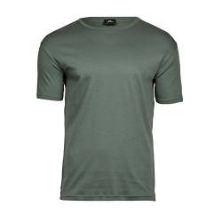 Tee Jays Herren Interlock T-Shirt, Rundhalsausschnitt, Kurzarm (2XL) (Blattgrün) von Tee Jays