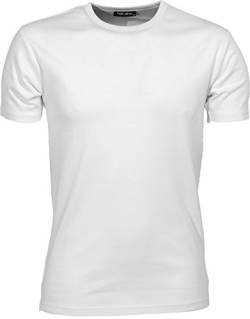 Tee Jays Herren Interlock-T-Shirt, kurzärmelig, Gr. L, Weiß von Tee Jays