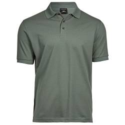 Tee Jays Herren Luxury Stretch Polo-Shirt, Kurzarm (3XL) (Blattgrün) von Tee Jays