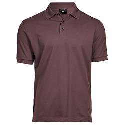 Tee Jays Herren Luxury Stretch Polo-Shirt, Kurzarm (3XL) (Traube) von Tee Jays