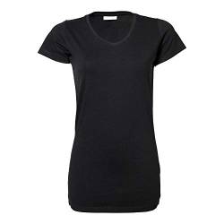 Tee Jays - Ladies Stretch Tee Extra Long L,Black von Tee Jays