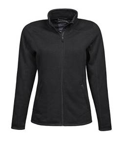 Tee Jays TJ9616 Ladies Aspen Jacke Damenjacke Übergangsjacke Fleece, Farbe:Black, Größen:M von Tee Jays