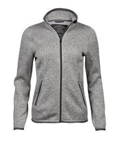 Tee Jays TJ9616 Ladies Aspen Jacke Damenjacke Übergangsjacke Fleece, Farbe:Grey Melange, Größen:XL von Tee Jays