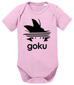 Adi Goku Dragon Son Baby Ball Strampler Bio Baumwolle Body Jungen & Mädchen 0-12 Monate, Größe:56/0-2 Monate, Farbe:Rosa von Tee Kiki