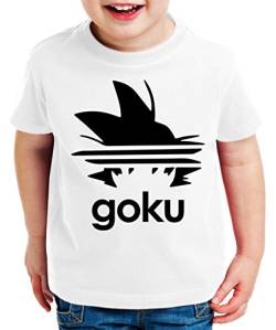 Adi Goku Kinder T-Shirt Son Dragon Master Ball Vegeta Turtle Roshi Db, Kinder T-Shirt Größe:152-164 (12-14 Jahre), Kinder Farben:Weiß von Tee Kiki