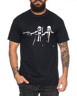 Pulp Vader Herren T-Shirt Star Imperium Boba Fiction Darth, Farbe:Schwarz, Größe:L von Tee Kiki