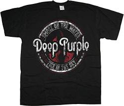 Deep Purple Smoke on The Water Design Rock offiziell Männer T-Shirt Herren (X-Large) von Tee Shack