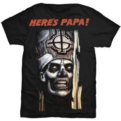 Ghost Here's Papa Prequelle Meliora Popestar offiziell Männer T-Shirt Herren (X-Large) von Tee Shack