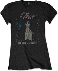 Ladies Cher Heart of Stone Dancing Queen 1 offiziell Frauen T-Shirt Damen (Medium) von Tee Shack