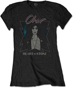 Ladies Cher Heart of Stone Dancing Queen 1 offiziell Frauen T-Shirt Damen (XX-Large) von Tee Shack