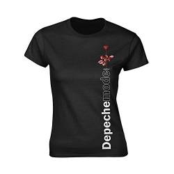 Ladies Depeche Mode Side Rose offiziell Frauen T-Shirt Damen (X-Large) von Tee Shack