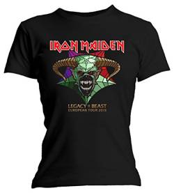 Ladies Iron Maiden Legacy of The Beast Tour offiziell Frauen T-Shirt Damen (Medium) von Tee Shack