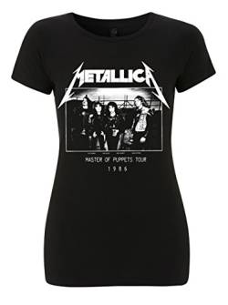 Ladies Metallica Master of Puppets Live Tour offiziell Frauen T-Shirt Damen (Large) von Tee Shack