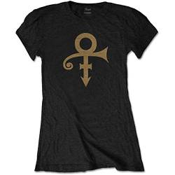 Ladies Prince Symbol Sign AFKAP Purple Rain offiziell Frauen T-Shirt Damen (Medium) von Tee Shack