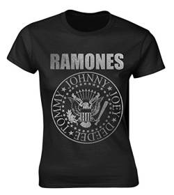 Ladies The Ramones Seal Punk Rock Heavy Metal offiziell Frauen T-Shirt Damen (Medium) von Tee Shack