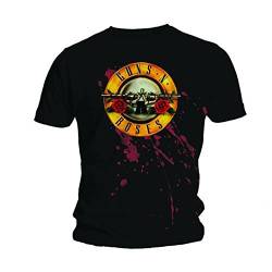 Mens Guns n Roses Bullet Logo Slash Axl Rose offiziell Männer T-Shirt Herren (X-Large) von Tee Shack