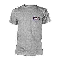 Oasis Lines (Grey) offiziell Männer T-Shirt Herren (Medium) von Tee Shack