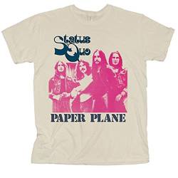 Status Quo Paper Plane Francis Rossi offiziell Männer T-Shirt Herren (X-Large) von Tee Shack