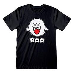 Super Mario Boo offiziell Männer T-Shirt Herren (Small) von Tee Shack