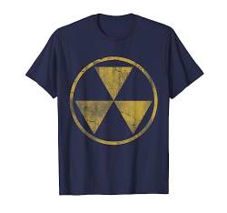 Retro verblasst Fallout Shelter Symbol T Shirt von Tee Styley