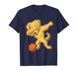 Sanftes Golden Retriever Basketball DAB Shirt von Tee Styley