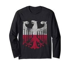 Vintage German Polish Family Eagle Flag Germany Polska Langarmshirt von Tee Styley